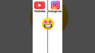 Youtube VS Instagram comparison short videocomparison shortvideo [upl. by Jezreel76]