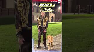 Fedez e il cane Silvio alla settimana della moda di Milano [upl. by Notserk]