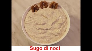 Sugo di noci e formaggio ricetta originale Genovese veloce [upl. by Gunning337]