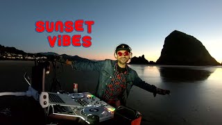 DJ Prashant  Sunset Vibes OPEN FORMAT DJ Set ༺༻ LIVE  Cannon Beach Oregon Haystack Rock [upl. by Sanferd]