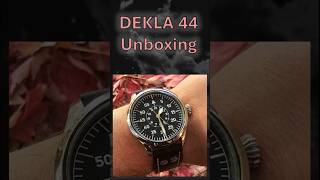 DEKLA 44 Type B Unboxing flieger typeb watch unboxing [upl. by Lertnek]