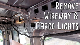 Remove The Wireway amp Cargo Lights  Ford Transit [upl. by Eustazio]