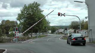 Bahnübergang quotBerleburger Straßequot Frankenberg Eder [upl. by Hobart]