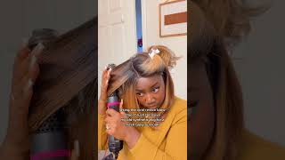 Using Revlon Blow Dryer Brush For A Blowout Look  Synthetic Wig shorts [upl. by Anum399]