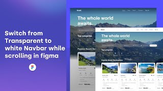 Create A Sleek Navbar With Seamless Scrolling Fixed And Dynamic Prototyping In Figma Ui Design [upl. by Figone]