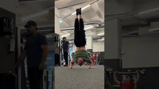 Training with a postsciatic nerve injury is really annoying 🫠 fyp handstand [upl. by Natsirk]