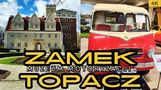 ZAMEK TOPACZ UNIKATOWE MUZEUM MOTORYZACJI HOTEL PARK [upl. by Etnoj]