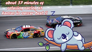 about 37 minutes of relaxing racing at kansas in nascar heat 5 [upl. by Aivin]