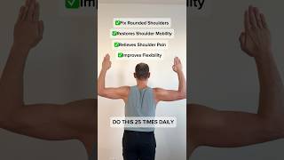 Fix Rounded Shoulders Fast 3 Easy Exercises [upl. by Witte]