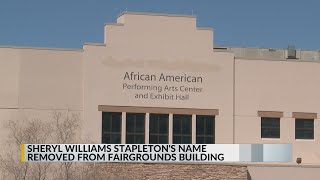 Sheryl Williams Stapletons name removed from performing arts center [upl. by Stulin]