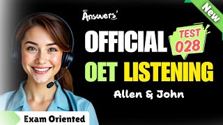 OET LISTENING TEST 02102024 oet oetexam oetnursing oetlisteningtest [upl. by Ceil850]