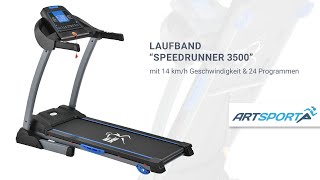 Laufband Speedrunner 3500  jetzt zu Hause fit werden ARTSPORT [upl. by Atirac967]