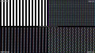 QualityTV advanced UHD resolution and panel test  Example RGBW LCD and OLED subpixel analysis [upl. by Senecal925]