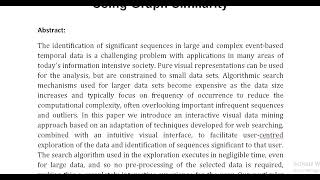 ActiviTree Interactive Visual Exploration of Sequences in Event Based Data Using Graph Similarity [upl. by Quennie]