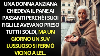 Una donna anziana chiedeva il pane ai passanti ma un giorno un SUV lussuoso si fermò vicino a lei [upl. by Atsirt]