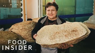 How Lavash Bread Is Made In Armenia [upl. by Melentha702]