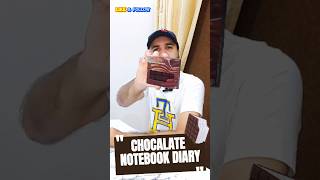 🍫 Chocolate Notebook Diary Review  Fun amp Unique Stationery stationery notebook chocolate diary [upl. by Kincaid]