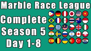 Marble Race League 2020 Season 5 Complete Race Day 18 in Algodoo  Marble Race King [upl. by Inahteb]