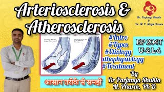 Arteriosclerosis and Atherosclerosis  Intro Types Etiology Pathophysiology BP 204T U2 L6 [upl. by Enilrek]