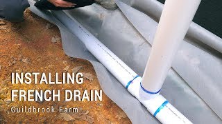 Installing the Foundation Perimeter French Drain System [upl. by Aicilec834]