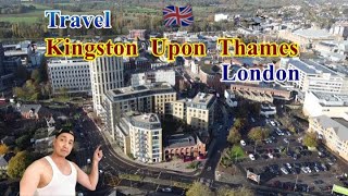 stunning Kingston upon Thames aerial view [upl. by Horn854]