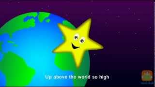 Twinkle Twinkle Little Star  Nursery Rhymes with lyrics [upl. by Areid]