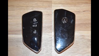 VW ID4  Skoda Octavia key fob battery replacement  EASY DIY [upl. by Parette]