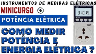 WATTÍMETRO  Medição de Potência e Energia Elétrica [upl. by Brooking513]