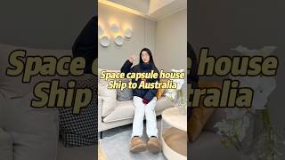 Space capsule house ship to Australia ✌️ etonghousetinyhome resorts capsule airbnb tinyhouse [upl. by Acyssej]