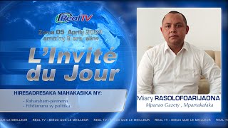 L’INVITE DU JOUR MIVANTANA 05 AVRIL 2024  👉 Miary RASOLOFOARIJAONA [upl. by Refeinnej]