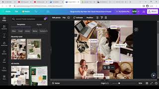 How to Create a Mood Board in Canva [upl. by Aimerej]