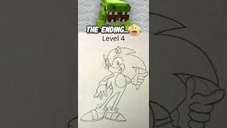 How to draw ✍️ Sonic level ✨ 0 to 7​ shorts viral [upl. by Hutchinson]