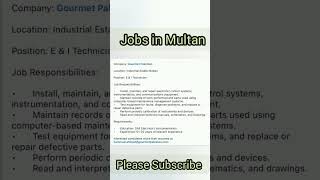 Jobs in Multan [upl. by Erreid340]