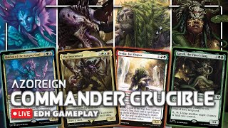 Commander Crucible  Hakbal vs Swarmlord vs Svella vs Saryth [upl. by Ynabe]