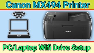 How do I connect my Canon MX494 printer to WIFIhow to download and setup canon MX494 wifi driver [upl. by Anaujahs]