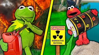 Kermit The Frog and Elmo DESTROY Our New House GONE WRONG [upl. by Fredia]