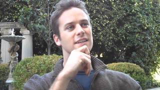 Armie Hammer Interview THE SOCIAL NETWORK Fincher Sorkin Winklevoss Part 1 [upl. by Renner779]