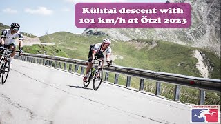 Ötztaler Radmarathon 2023 Kühtai descent with 101 kmh [upl. by Lentha]