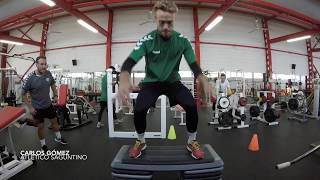 TRABAJO DE PLIOMETRÍA EN EL GIMNASIO CON PORTEROS DE FÚTBOL [upl. by Innis652]