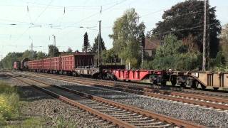 Br 155 durchfährt Langwedel mit einem Gemischten Güterzug [upl. by Asiret]