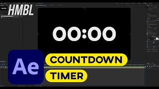 Countdownup Timer After Effects Tutorial with expressions ANY LENGTH [upl. by Karli]