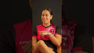 Black Fern vs Black Fern 🤝 Manaia Nuku discusses playing along side and on opposing team [upl. by Rhtaeh]