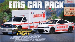 Los Santos Ems Vehicles Pack V5 Lore Friendly  Stretcher System  NonEls [upl. by Kosey177]