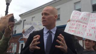 WNYC Interview Jim Keady Protester told by Gov Christie to quotSit Down amp Shut Upquot [upl. by Ojeillib]