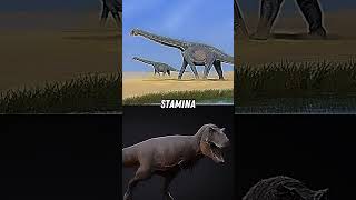 Alamosaurus vs Tyrannosaurus rex dinosaurs paleontology cretaceous theropod sauropod [upl. by Brandwein]