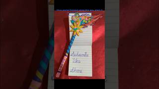 How to make Paper pen at homePlantablePaperpenPenDecoration [upl. by Evadne402]