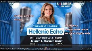 3 Hellenic Echo quotPopular Greek Words We Use in Englishquot part1 [upl. by Nalda]