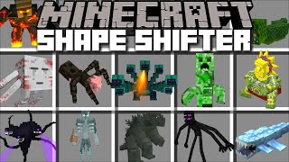 Minecraft SHAPE SHIFTER MORPH MOD  MORPH IN TO BOSSES AND MUTANT TITANS MOBS  Minecraft Mods [upl. by Eentirb]