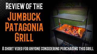 Part 1  A review of the jumbuck 100cm Patagonia grill part 2 our first cook with a tomahawk steak [upl. by Godding]