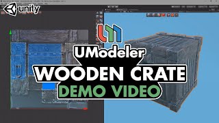 Wooden Crate  UModeler Demo Reel [upl. by Susan]